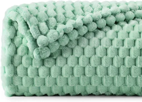 Vista 68 de BEDELITE Manta de forro polar para sofá y cama, manta decorativa de jacquard 3D de almendra, súper suave y acogedora, manta mullida cálida adecuada