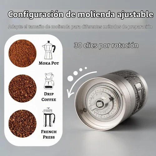 Vista 9 de 1Zpresso Molinillo de café manual Q – Mango de manivela con rebaba cónica de acero inoxidable, adecuado para goteo, prensa francesa, preparación