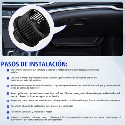 Vista 7 de Motor de ventilador de CA 700191 para Chevy Silverado Suburban GMC Sierra