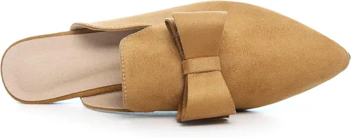 Vista 5 de Dear Time Mocasines para mujer, puntera cerrada, cómodos, sin espalda, mocasines elegantes, zapatos planos para mujer
