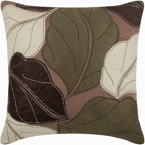 Vista 19 de The HomeCentric Funda de almohada decorativa marrón de 12 x 12 pulgadas, fundas de almohada de piel sintética con textura y almohadas sólidas