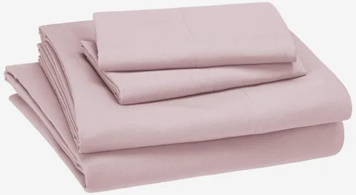 Vista 24 de Amazon Basics Juego de sábanas para niños de microfibra ligera, suave y fácil de lavar, 3 piezas, tamaño Twin, Aqua brillante, diseño sólido
