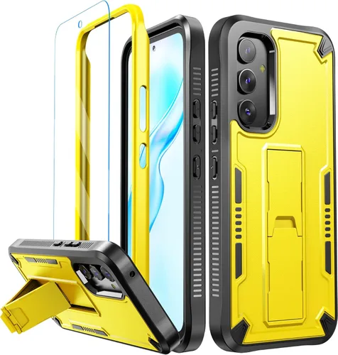 Vista 15 de URBANITE Funda para Samsung Galaxy A13 con soporte, protección a prueba de golpes de grado militar con protector de pantalla compatible con teléfono