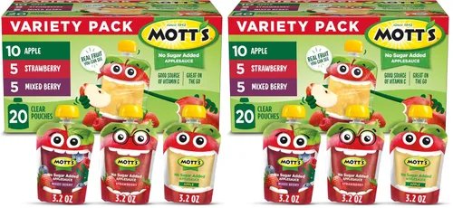 Vista 27 de Mott's Puré de manzana y canela, bolsas transparentes de 3.2 onzas, paquete de 20