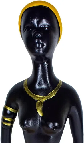 Vista 3 de Figura decorativa de cerámica para mujeres africanas