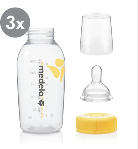Vista 2 de Medela Juego de botellas de leche materna, 8 onzas