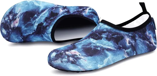 Vista 6 de VIFUUR - Zapatos para deportes acuáticos, calcetines acuáticos, de secado rápido, para yoga, con sensación de andar descalzo, sin cordones