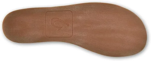 Vista 2 de OLUKAI Moloa Hulu - Pantuflas de mezcla de lana para hombre, zapatos de punto suaves y jaspeados, zorros de piel de gamuza, diseño de tacón caído
