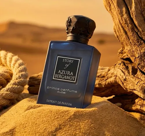 Vista 7 de Prince Parfums Dubai - Story of Azura Bergamota - Extrait de Parfum para hombre 3.4 onzas - Colonia de lujo con pomelo, bergamota, sándalo y vetiver