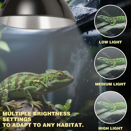 Vista 5 de Lámpara estándar de cúpula de 8.5 pulgadas para lámparas de calentamiento de reptiles, emisores de calor cerámicos para objetos, hasta 200W