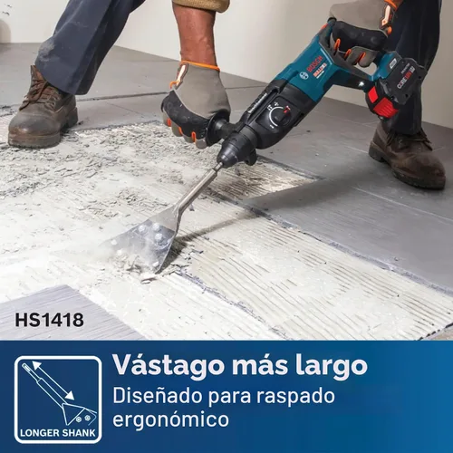 Vista 3 de Bosch Rascador de suelo SDS-plus Bulldog de 5 pulgadas x 11 pulgadas HS1418