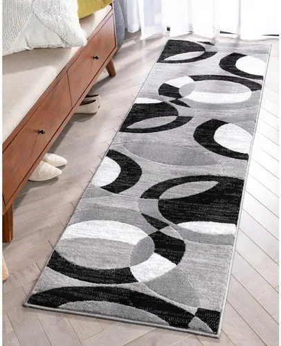 Vista 14 de Well Woven Dulcet Bingo - Alfombra geométrica moderna roja de 5'3" x 7'3" Rojo