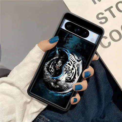 Vista 884 de Compatible con Google Pixel 4A 5G Mobile Case Creative Acrylic Panel trasero Silicona Protección Grip especialmente diseñado para Google Pixel 4A 5G