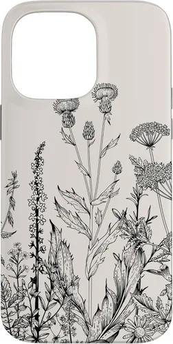 Vista 21 de iPhone 16 Cute Wildflowers Pattern Design Floral Case