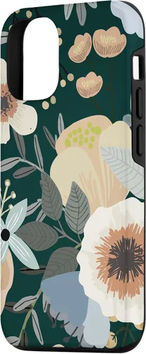 Vista 2 de Funda para iPhone 14 con diseño floral botánico de flores silvestres (bosque)