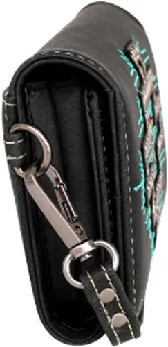 Vista 3 de Montana West - Cartera de mano para mujer, diseño de acordeón