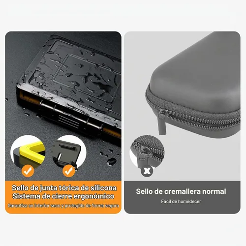 Vista 4 de JJC - Caja de disco duro externo de 3,5 pulgadas, caja de almacenamiento