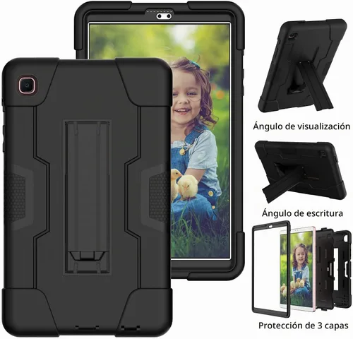 Vista 4 de Funda para Samsung Galaxy Tab A 8.4 2020, resistente policarbonato duro de silicona suave a prueba de golpes, resistente funda protectora de alto