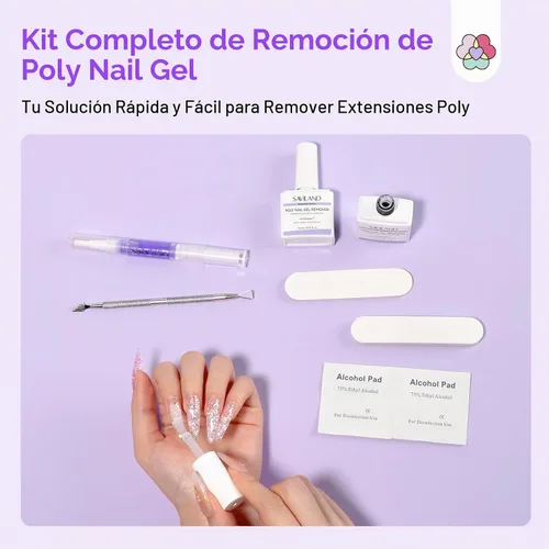 Vista 8 de SAVILAND Kit de removedor de uñas de poligel: removedor de gel rápido de 2