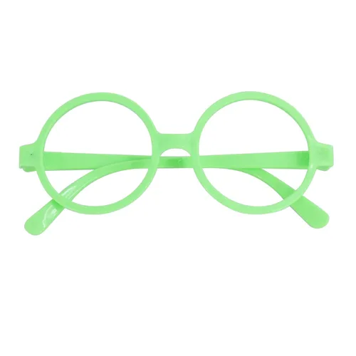 Vista 6 de Cfalaicos Disfraz de peluca Mirabel resistente al calor con marco de lentes verdes marrón adulto