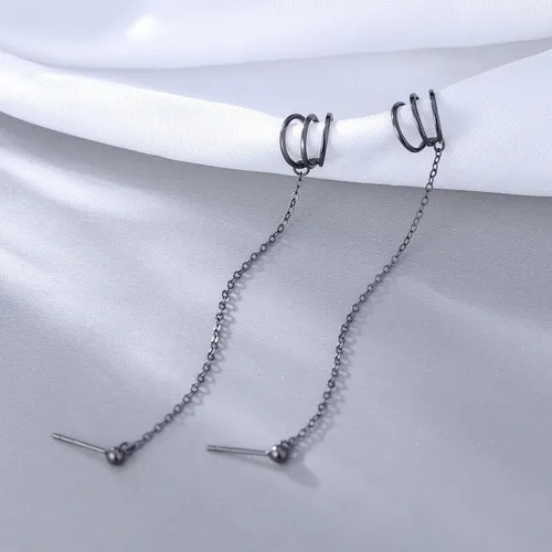 Vista 4 de SLUYNZ Aretes de plata de ley 925 para mujer, aretes tipo dormilona