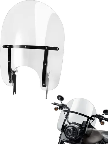 Vista 7 de TCT-MOTORPARTS Soporte de montaje del parabrisas para Harley Road King FLHR Special FLHRXS CVO Road King 1994-2025