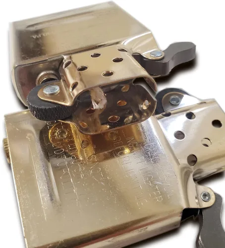 Vista 5 de Zippo Interior Guts Acabado de latón (sin caja exterior) Solo inserto interior Regalo ideal para cumpleaños, día del padre, Navidad, día de San