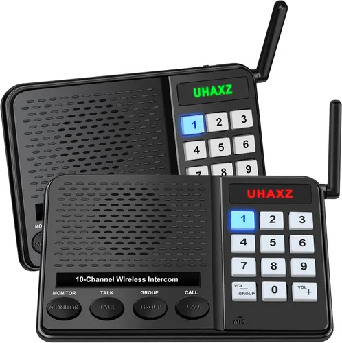 Vista 8 de Intercomunicadores inalámbricos para el hogar, intercomunicador