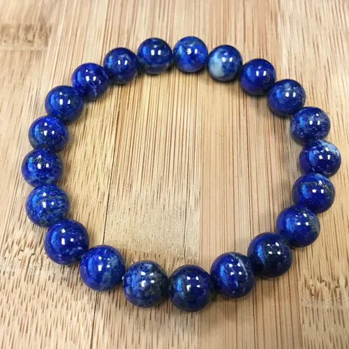 Vista 635 de Gem Avenue Handmade Round Bead Stretch Bracelet Unisex Natural Stone Beaded Jewelry for Men & Women, Elastic Wristband for Daily Wear