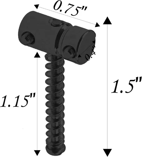 Vista 3 de 8 piezas de Yootones Guitarra Código Sillín Puente Sillines compatibles con Bass Jazz Tele Electric Guitar Part (negro)