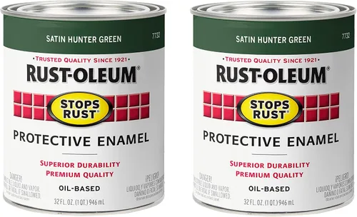 Vista 11 de Rust-Oleum 7777730 Stops Rust Pintura con Brocha, Media Pinta, Negro Satinado