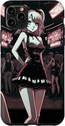 Vista 12 de Funda de dibujos animados para iPhone 11 Sexy Japonesa Gótica Chica Gótica Anime