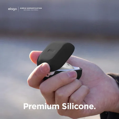 Vista 4 de elago Funda de silicona compatible con Samsung Galaxy Buds FE Case (2023) / Galaxy Buds 2 Pro (2022) / Galaxy Buds 2 Case (2021) / Galaxy Buds Pro