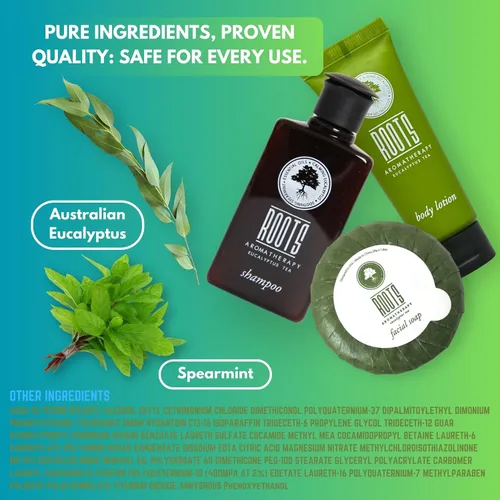 Vista 5 de Travel+Essentials - Juego de champú y acondicionador, loción y jabón de gel de baño, kit de artículos de tocador esenciales para el baño