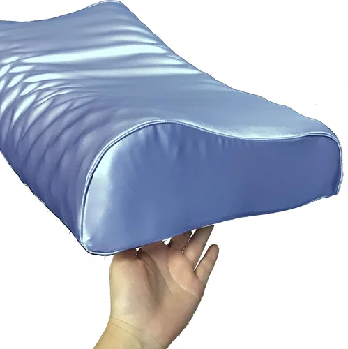 Vista 15 de Funda de almohada de seda para almohada de cuello de espuma viscoelástica, funda de almohada de seda de morera pura para almohada cervical de Beige