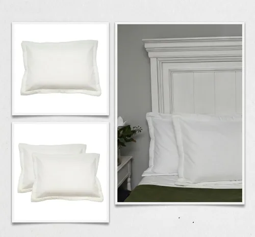 Vista 5 de Funda de repuesto de poliéster alternativo con cremallera de repuesto para almohada de tamaño estándar a queen