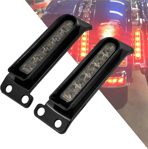 Vista 12 de Insertos de soporte para alforjas LED, panel de relleno para luz auxiliar del guardabarros, luces de freno y cola para Harley Electra Glide Road