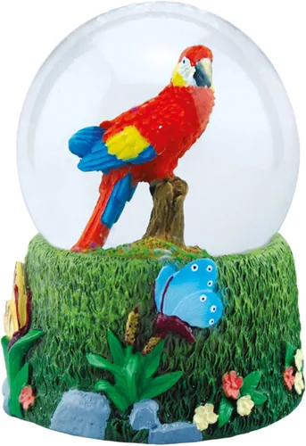 Vista 4 de Globo de agua - Oso marrón de Deluxebase. Decoración de animales de globo de nieve con figuras de oso marrón. Globo de purpurina de vidrio