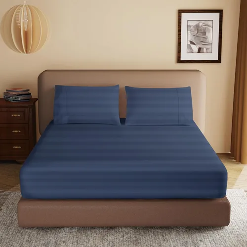 Vista 14 de 2 paquetes de sábanas ajustables 100% algodón egipcio tamaño TwinXL, sábana ajustable de 600 hilos de algodón, sábana bajera con bolsillo profundo
