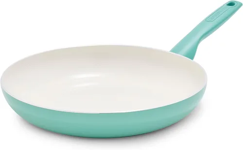 Vista 10 de [Usado] GreenPan Rio - Sartén antiadherente de cerámica sin PFAS de 10 pulgadas, color negro