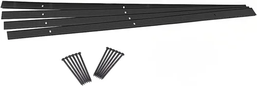 Vista 20 de EasyFlex Kit de proyecto de borde de paisaje de aluminio, 8 piezas de metal para bordes de jardín con púas, 48 pies, bronce (1806BZ-48C)
