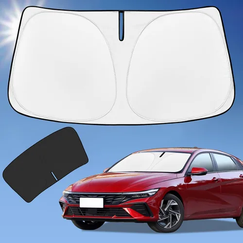 Vista 37 de Parasol de 4 capas para parabrisas, ajuste personalizado, tela 240T