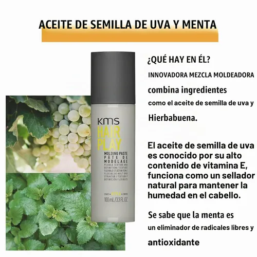 Vista 4 de Pasta para moldear para cabello KMS California