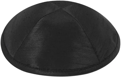 Vista 3 de Zion Judaica Deluxe Raw Silk Kippot Paquetes a granel o kipá individual incluye clips gratis