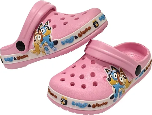 Vista 2 de Mciwyhu Zuecos de dibujos animados para niños y niñas, zuecos de jardín, zapatos para niños, pantuflas de playa