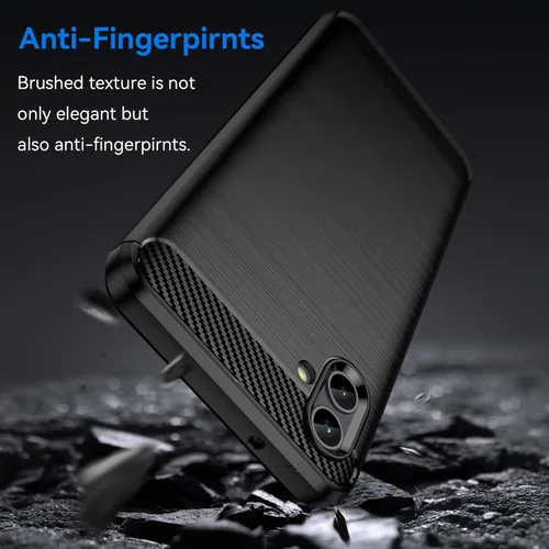Vista 3 de Osophter Funda para Samsung Galaxy A04 con 2 unids Protector de pantalla Absorción de golpes Flexible TPU Caucho Protector de teléfono celular