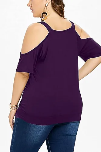 Vista 4 de NEYOUQE Camisetas de manga larga para mujer, estilo casual, cómodas, color liso, para verano, para mujer