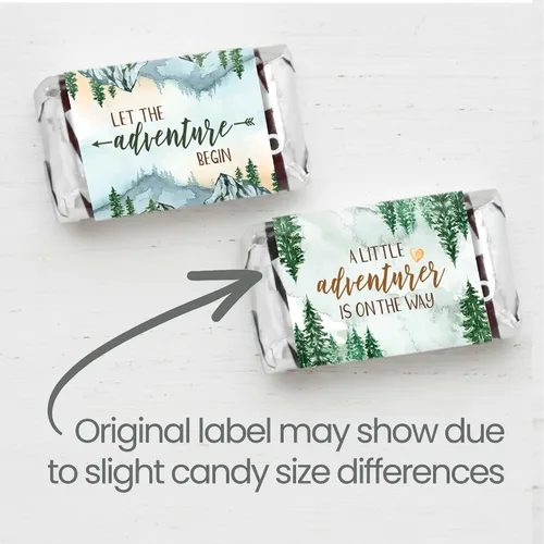 Vista 4 de Little Adventurer Baby Shower Mini Chocolate Candy Bar Wrapper Etiquetas – Wilderness Adventure Awaits – 42