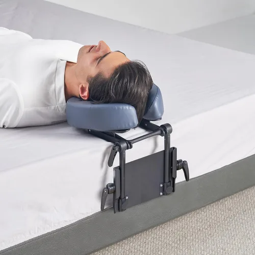 Vista 2 de Master Massage Kit de masaje de escritorio para la cara – Soporte de almohada de mesa y escritorio – Soporte plegable ajustable para reposacabezas