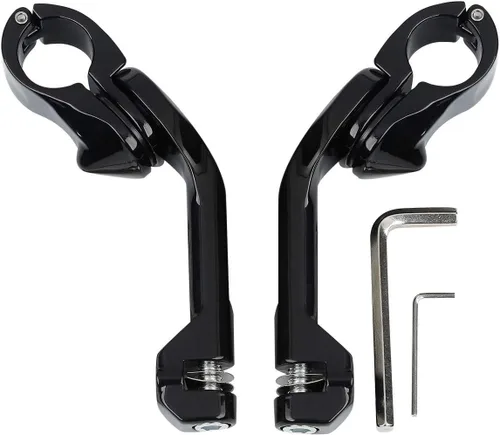 Vista 12 de TCMT - Kit de montaje de protectores de estribos para viajar en autopista de 1 1/4 de pulgadas (32 mm), para motocicletas Harley Touring Road